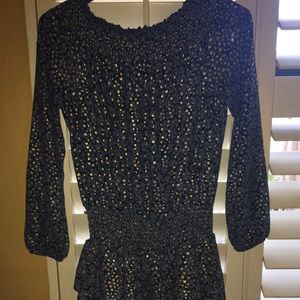 Micheal Kors gold and blue dress